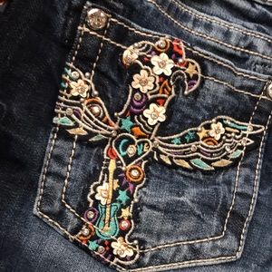 Miss Me Signature Boot Denim Jeans Sz 32
